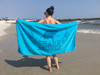 Plush Velour Towels -  Turquoise