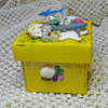 shark treasure box - yellow