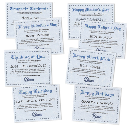 Personalized special occasion gift cards
