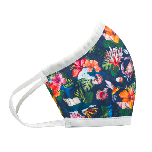 Tropical Hammerhead Recycled Plastic Cloth Face Mask + 2 Filters Tropical Hammerhead Recycled Plastic Cloth Face Mask + 2 Filters