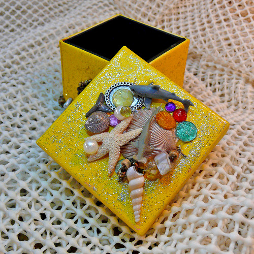 Handmade Great White and Hammerhead Shark Box 