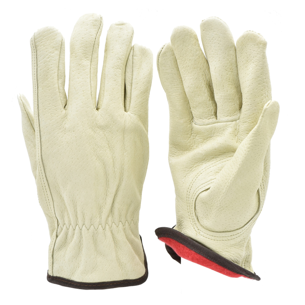 Pigskin Winter Work Gloves — Fleece-Lined | WorkGlovesDepot