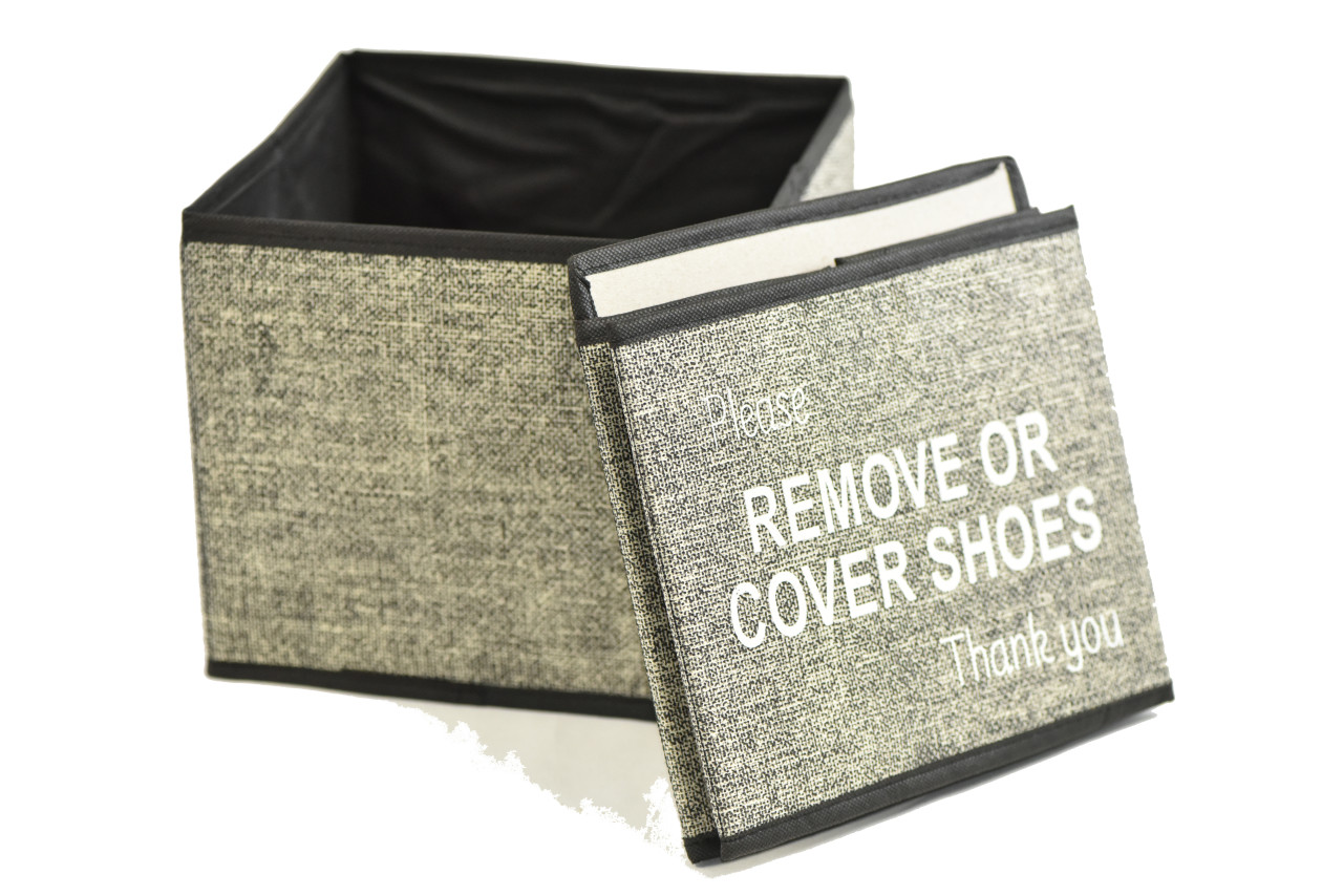 disposable shoe cover box for realtors