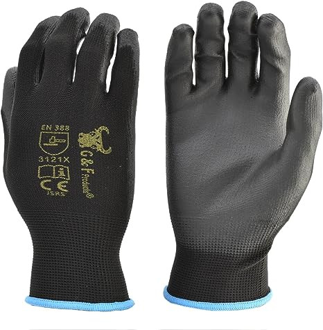 Buy Premium Polyurethane Rubber Coated Men Work Gloves
