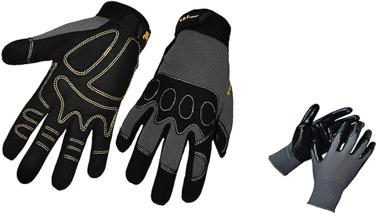 Tough Max Heavy Utility Performance Mechanics Work Gloves, Large