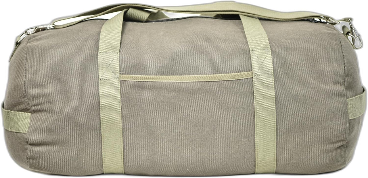 G F Military Style Duffle Bag, Heavy Duty Water-Resistant Canvas
