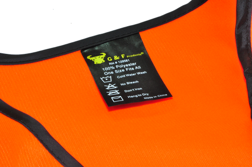 Buy Industrial Safety Vest with Reflective Stripes | Neon Orange