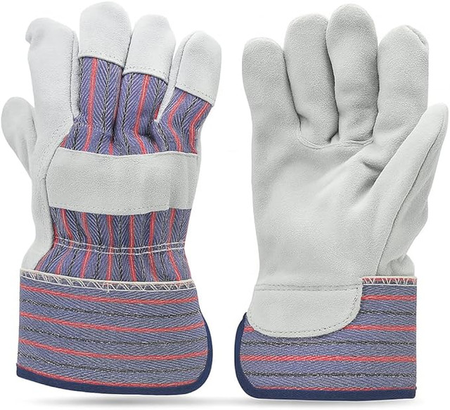 Safety cuff gloves, Heavy duty professional gloves, men's work gloves, Premium Suede Double Palm Work Gloves Safety cuff gloves, Heavy duty professional gloves, men's work gloves, Premium Suede Double Palm Work Gloves