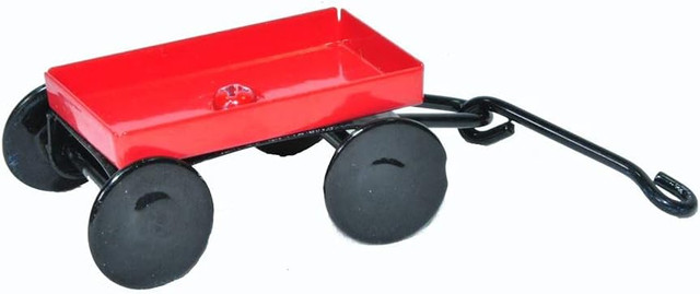 G & F MiniGardenn 10023 Fairy Garden Miniature Little Red Wagon — primary product shot