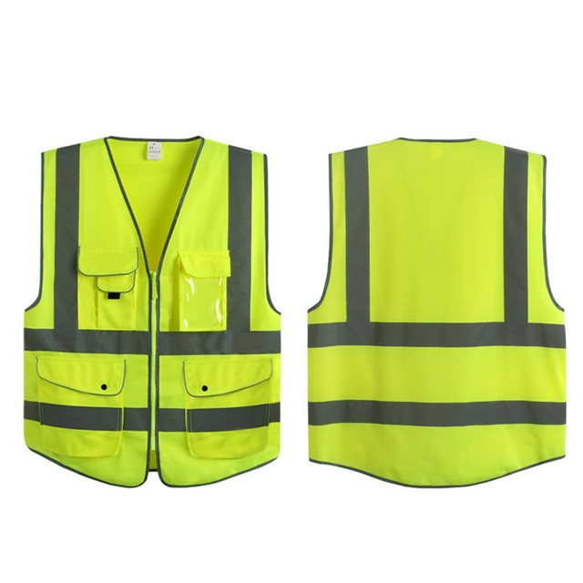 High Visibility With Reflective Strips Vest
