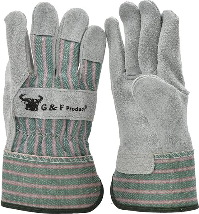 Kids Genuine Leather Work Gloves & Garden Gloves.