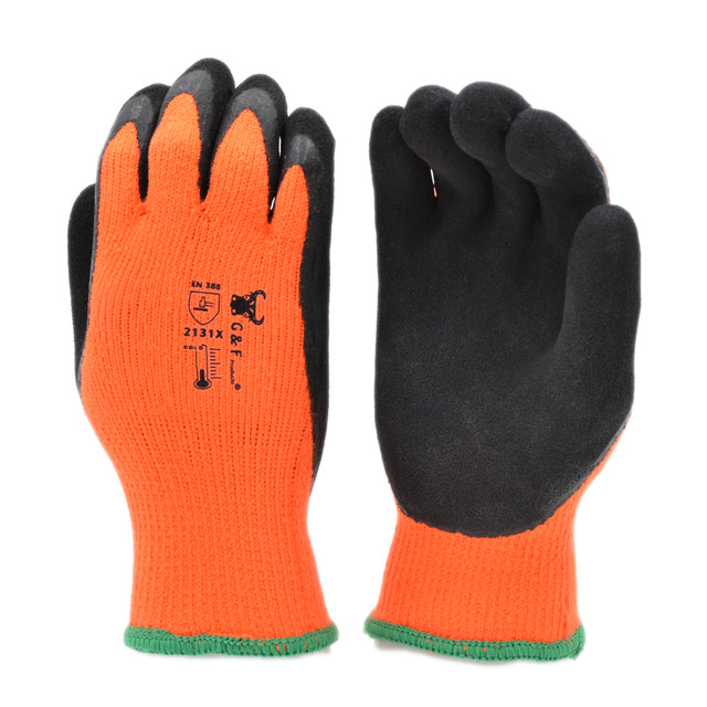 Guantes de trabajo para niños, de la marca G & F, en color gris