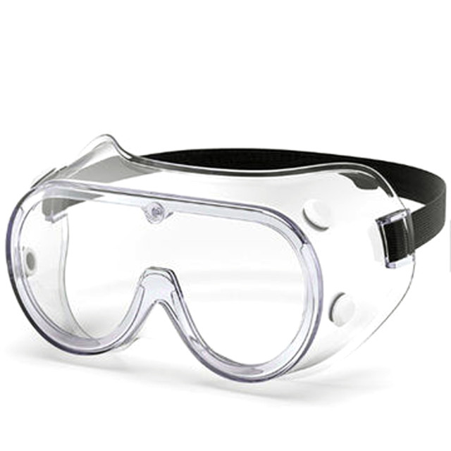 Protective Safety Goggles, Clear Lens & Anti Fog, Adjustable Head Belt Lightweight & Durable, 6 Pack