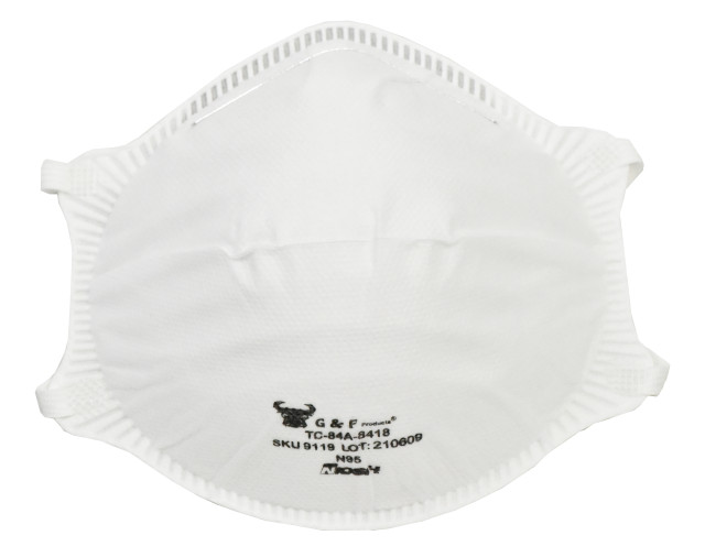 9119 N95 Particulate Respirator Dust Mask Two-Strap Cup Style Design, Lightweight with Cushioning Nose Foam, NIOSH Approved 20 Masks