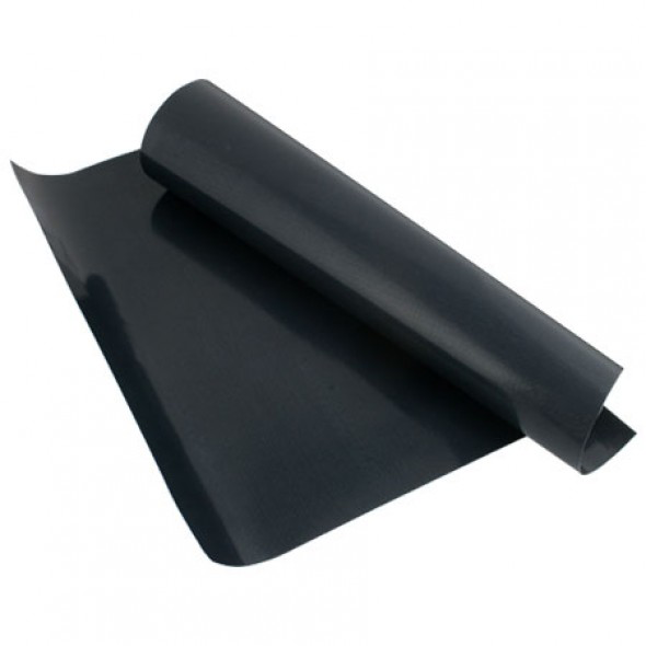10037 BBQ Grill Mat Non-Stick Reusable, Extra Thick Heavy Duty, Black Grilling