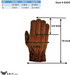 Suede cowhide leather insulated winter work gloves — alternate view 9