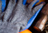10 Pairs Blue Work Gloves: String Knit Palm, Latex Dipped, Nitrile Coated
