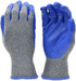 10 Pairs Blue Work Gloves: String Knit Palm, Latex Dipped, Nitrile Coated