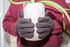 Brown jersey winter work gloves with red fleece lining — alternate view 4