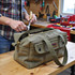 Government-Grade Mechanics Tool Bag Heavy-Duty Brass Zipper Olive Green - view 7