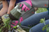 Florist Pro thorn-resistant rose gardening gloves, long sleeve, synthetic leather palm, medium — alternate view 4