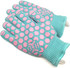 Heat Resistant Oven Glove, Regular Length, 10 Inch, Turquoise