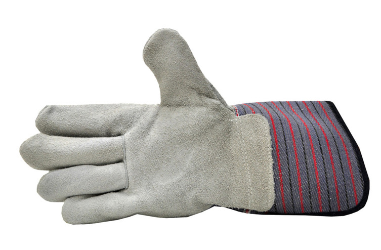 Leather Work Gloves With Extra Long Rubberized Safety Cuff, Cowhide leather work gloves, gloves for driving, drivers gloves, gloves for driving and construction