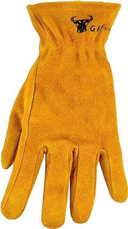 Kids Genuine Leather Work Gloves, Kids Garden Gloves, 1 pair