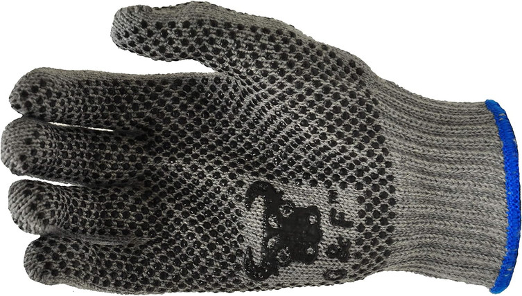 Cotton Work Gloves 12 Pairs with Double-Sided PVC Dots
