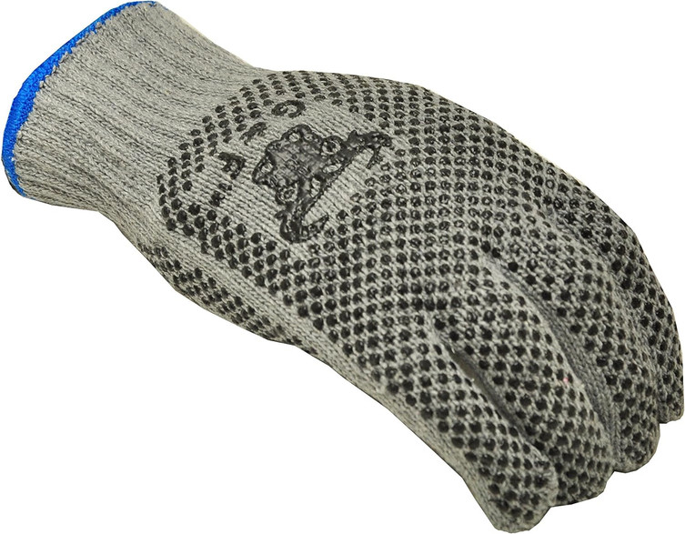 Cotton Work Gloves 12 Pairs with Double-Sided PVC Dots