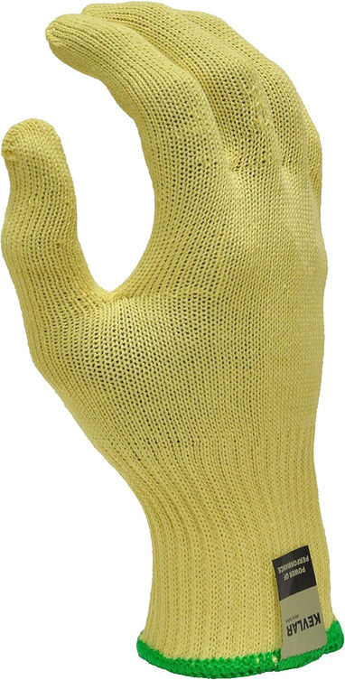  Cut-Resistant Kevlar Knit Work Gloves, 1 Pair, Yellow