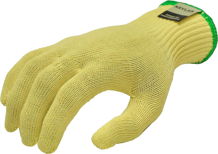  Cut-Resistant Kevlar Knit Work Gloves, 1 Pair, Yellow