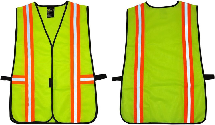 High-visibility reflective safety vest