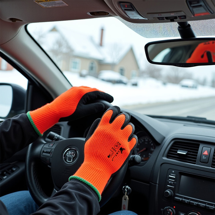 1528 insulated waterproof high-visibility work gloves — alternate view 13
