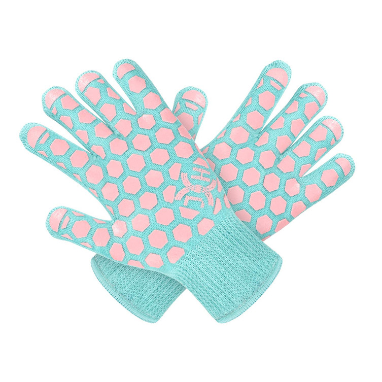 Grill gloves, heat-resistant gloves for cooking, heat-proof gloves, BBQ gloves, hand protection, heat-resistant mitten