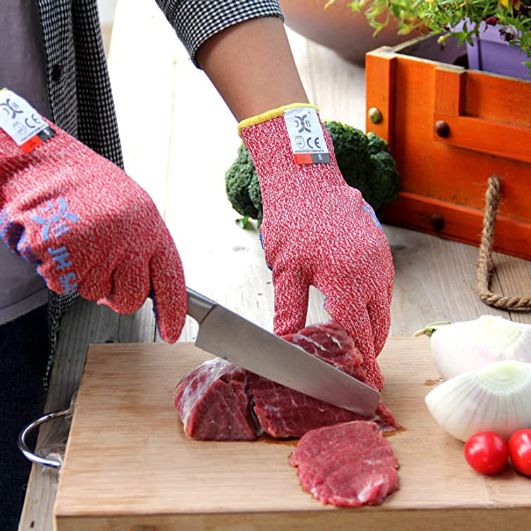 Zulay Kitchen Cut Resistant Gloves Food Grade Level 5 Protection - Red, 2 -  Gerbes Super Markets