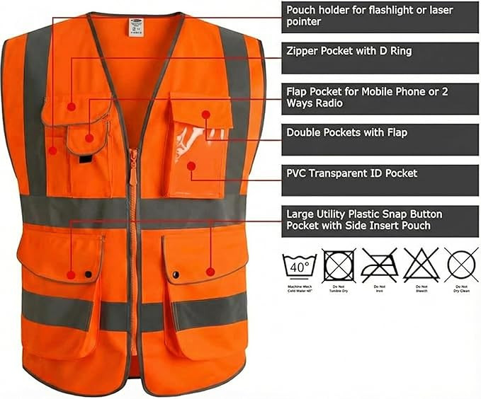G & F Products Reflective Safety Vest - view 3 - G & F Products
