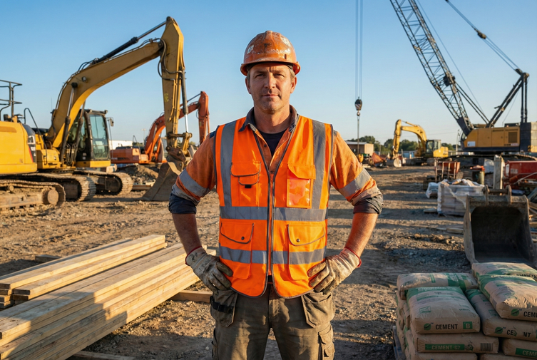 G & F Products Reflective Safety Vest, High Visibility ANSI Class 2 Vest with 9 Pockets and Reflective Strips, Neon Orange