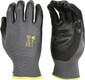 6 Pairs Men's Micro Foam Coated Working Gloves, Textured Grip for General, Construction, Yard Work.