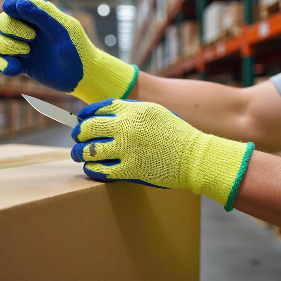 kevlar gloves, work gloves, garden gloves, rubber coated gloves, rubber gloves, latex coated gloves, latex gloves, cut resistant gloves, Rubber Coated Cut Resistant Work Gloves