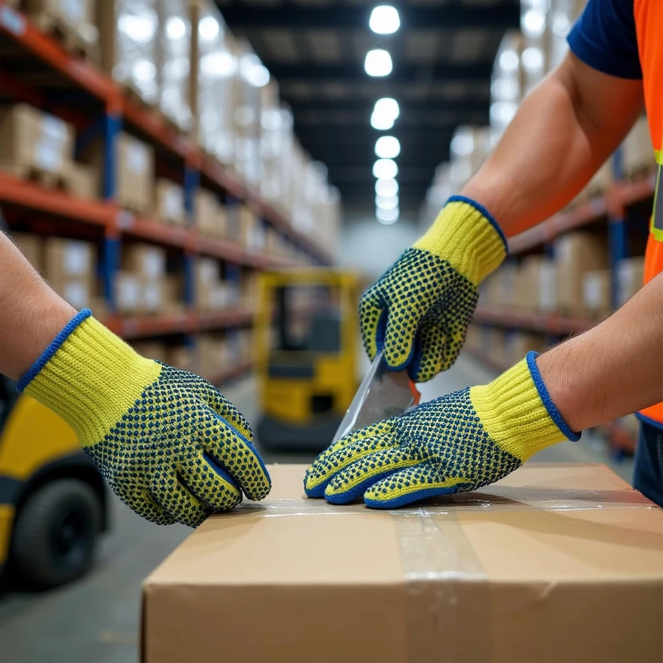 Yellow Kevlar Cut-Resistant Work Gloves Protect Your - view 4 - G & F Products