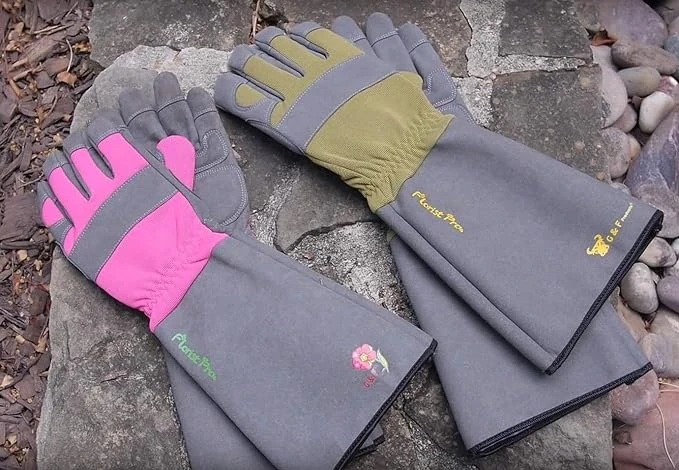 rose pruning sleeves, Long Sleeve Gardening Glove, Women's Long Sleeve Rose Gardening Gloves
