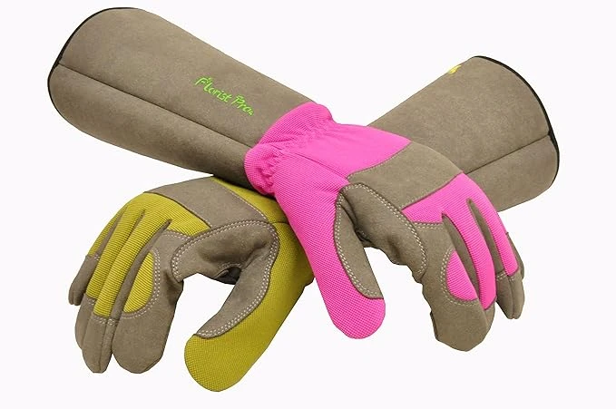 rose pruning sleeves, Long Sleeve Gardening Glove, Women's Long Sleeve Rose Gardening Gloves