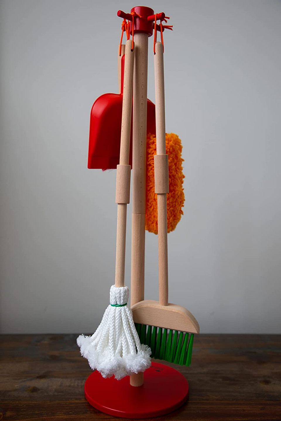 G & F Products JustForKids Wooden Detachable Kids Cleaning Toy Set