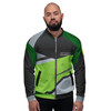 CowRC Green Streak Theme Bomber Jacket