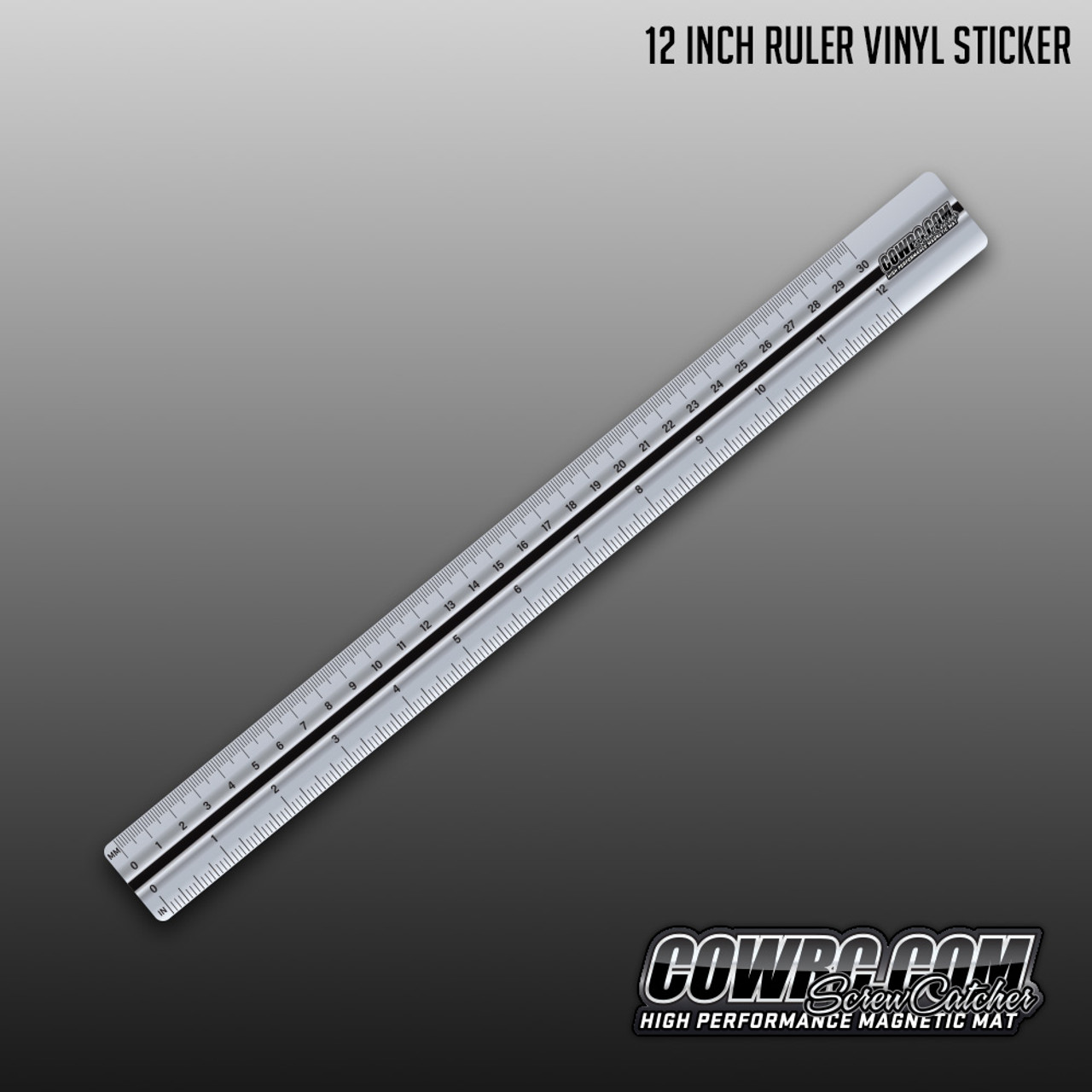 12" Screw Catcher Ruler Vinyl