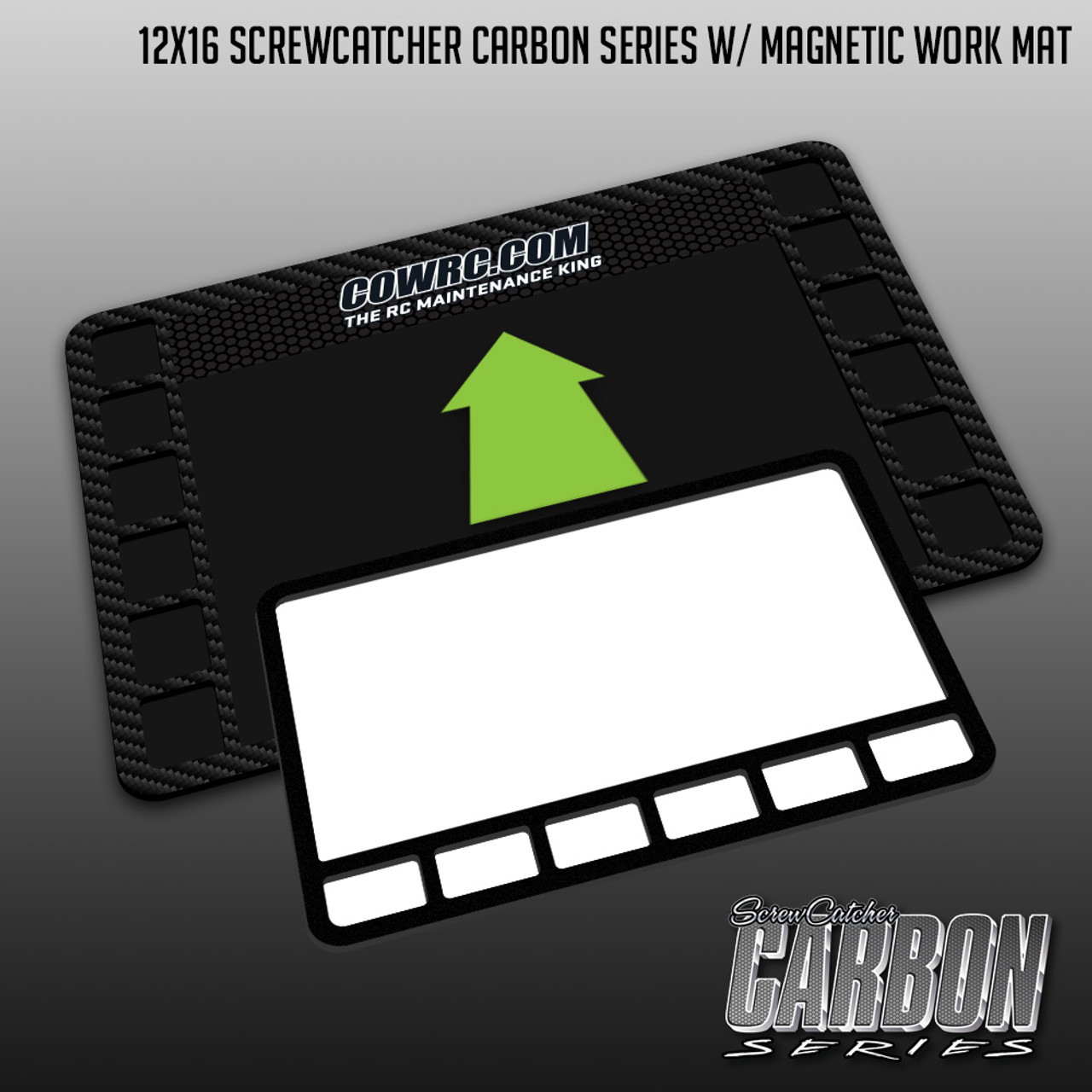12" x 16" Screw Catcher Carbon Series & Work Mat Combo