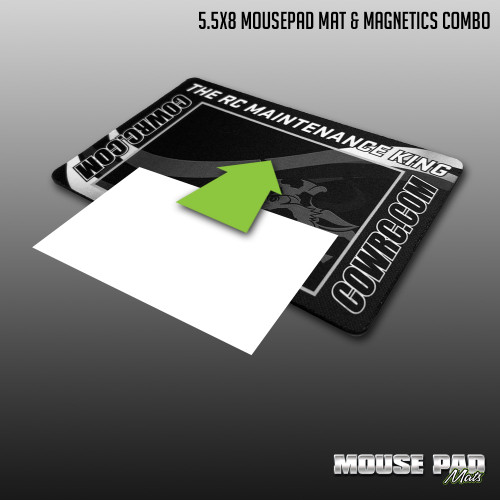 5.5" x 8" Mousepad Mat & Magnetics Combo