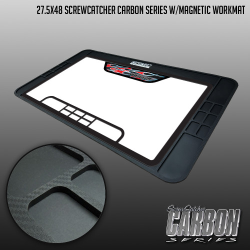 27.5" x 48" Screw Catcher Carbon Series & Magnetic Work Mat Combo