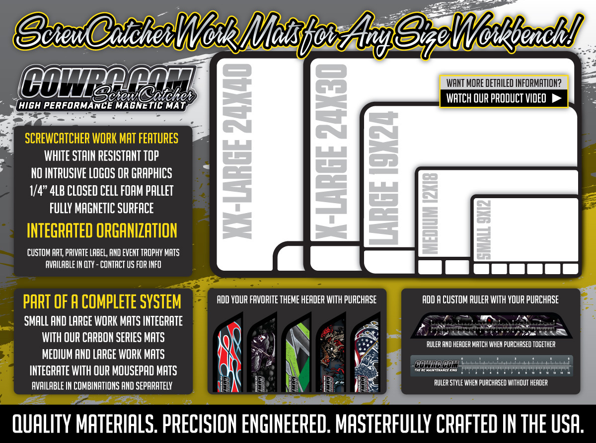 Let's take a DEEP DIVE into the CowRC Screw Catcher Magnetic Pit Mats!